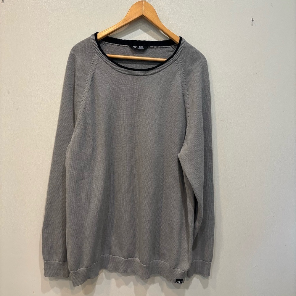 Rhone Crewneck Pullover Knit Gray Sweater Men’s Size XL